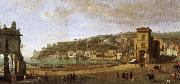 william shakespeare a painting showing the of the shoreline at naples Spain oil painting artist